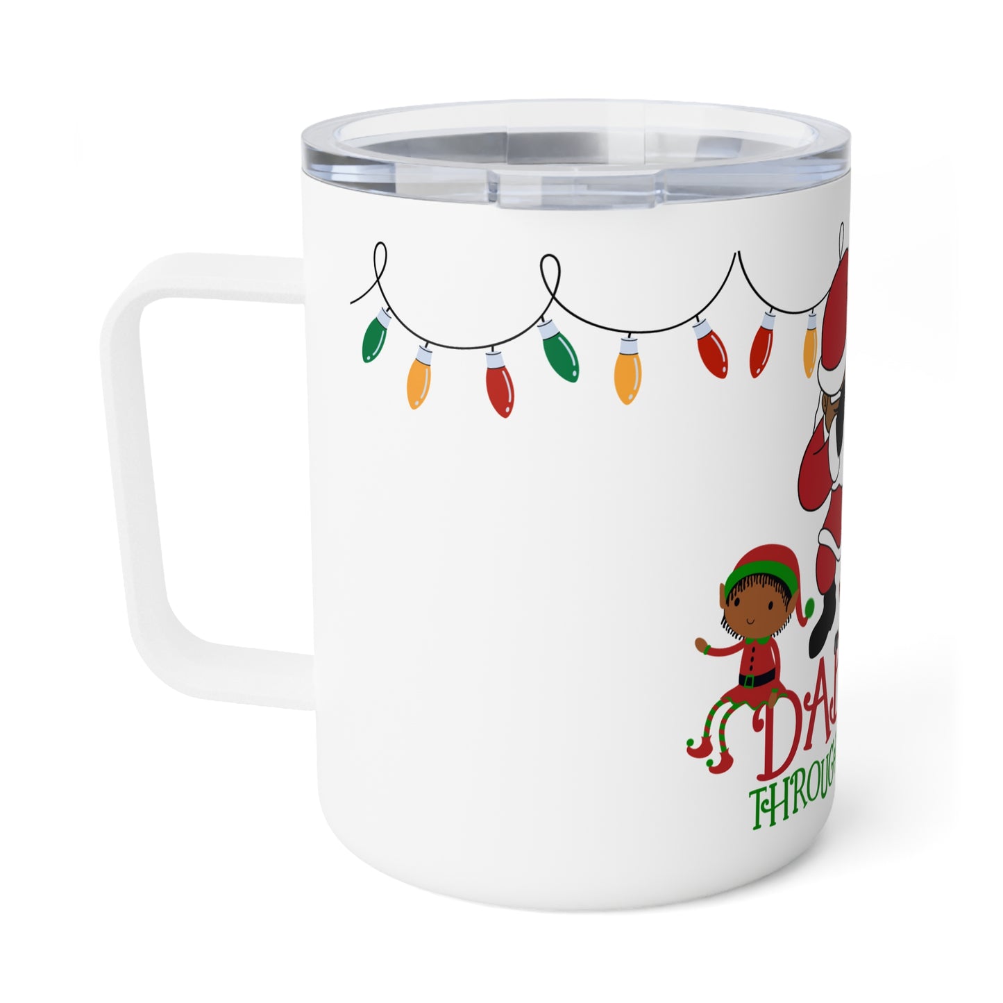 Dabbing Through The Snow Insulated Coffee Mug, 10oz