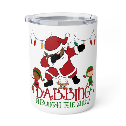 Dabbing Through The Snow Insulated Coffee Mug, 10oz