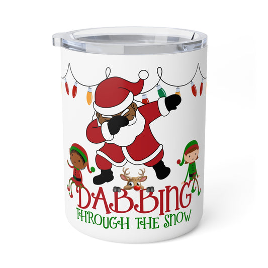 Dabbing Through The Snow Insulated Coffee Mug, 10oz