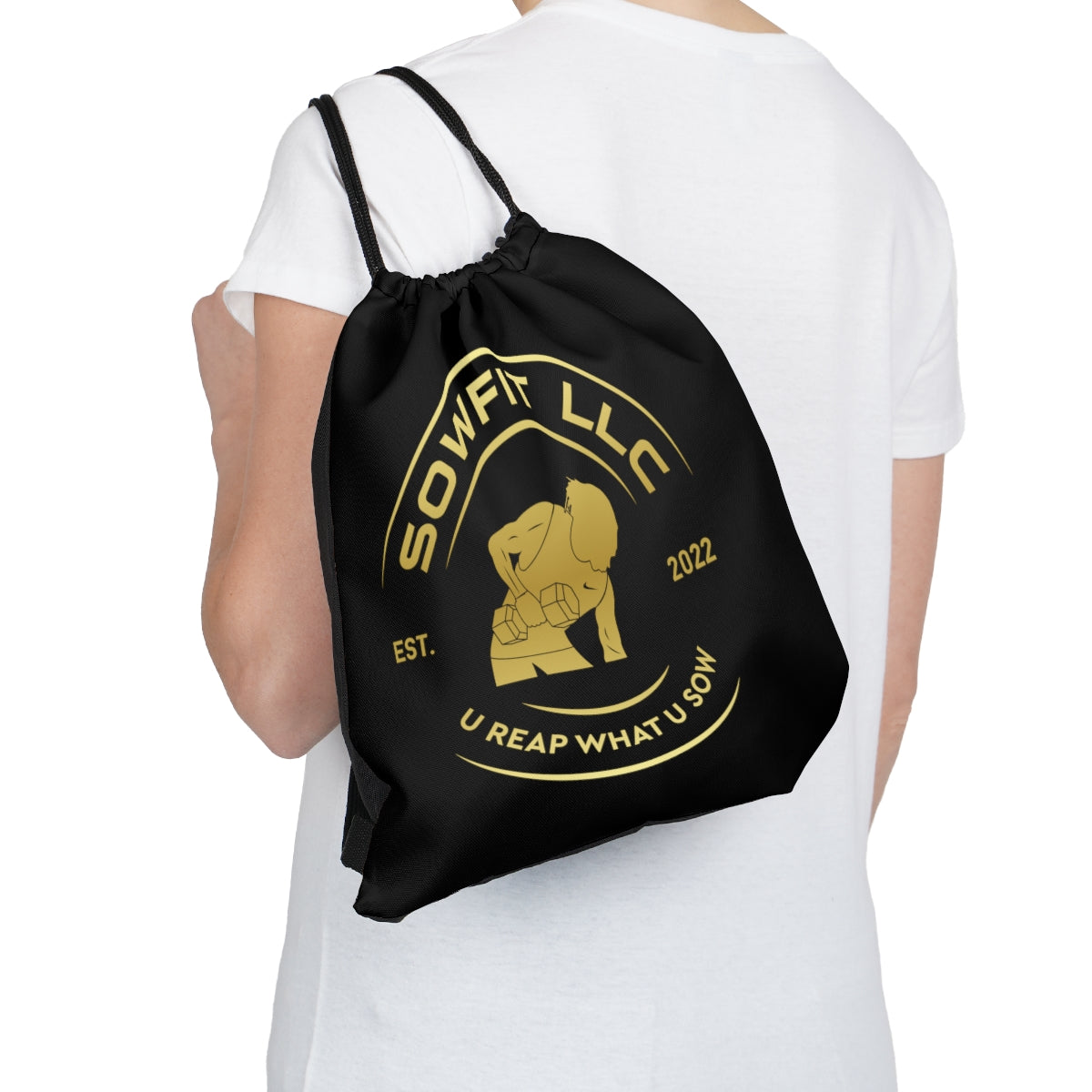 SOWFIT LLC Outdoor Drawstring Bag (Gold)