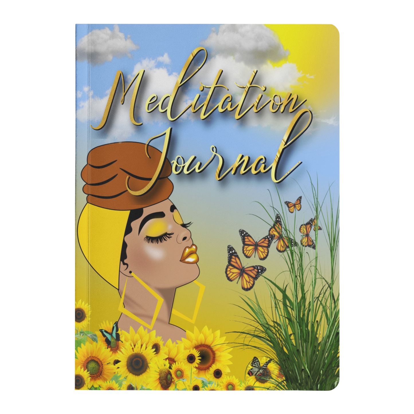 Sunflower Meditation Paperback Journal