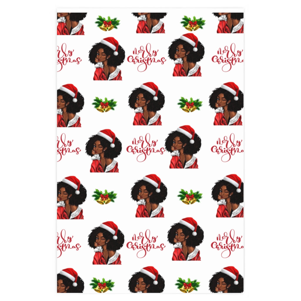 Winking Girl Wrapping Paper