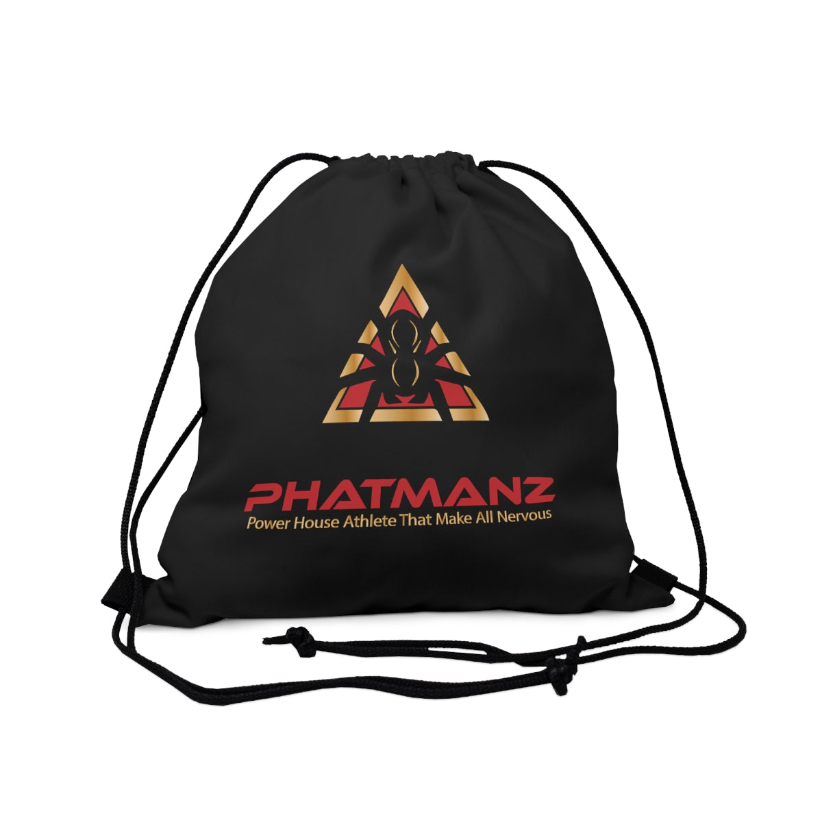 PHATMANZ Outdoor Drawstring Bag Black