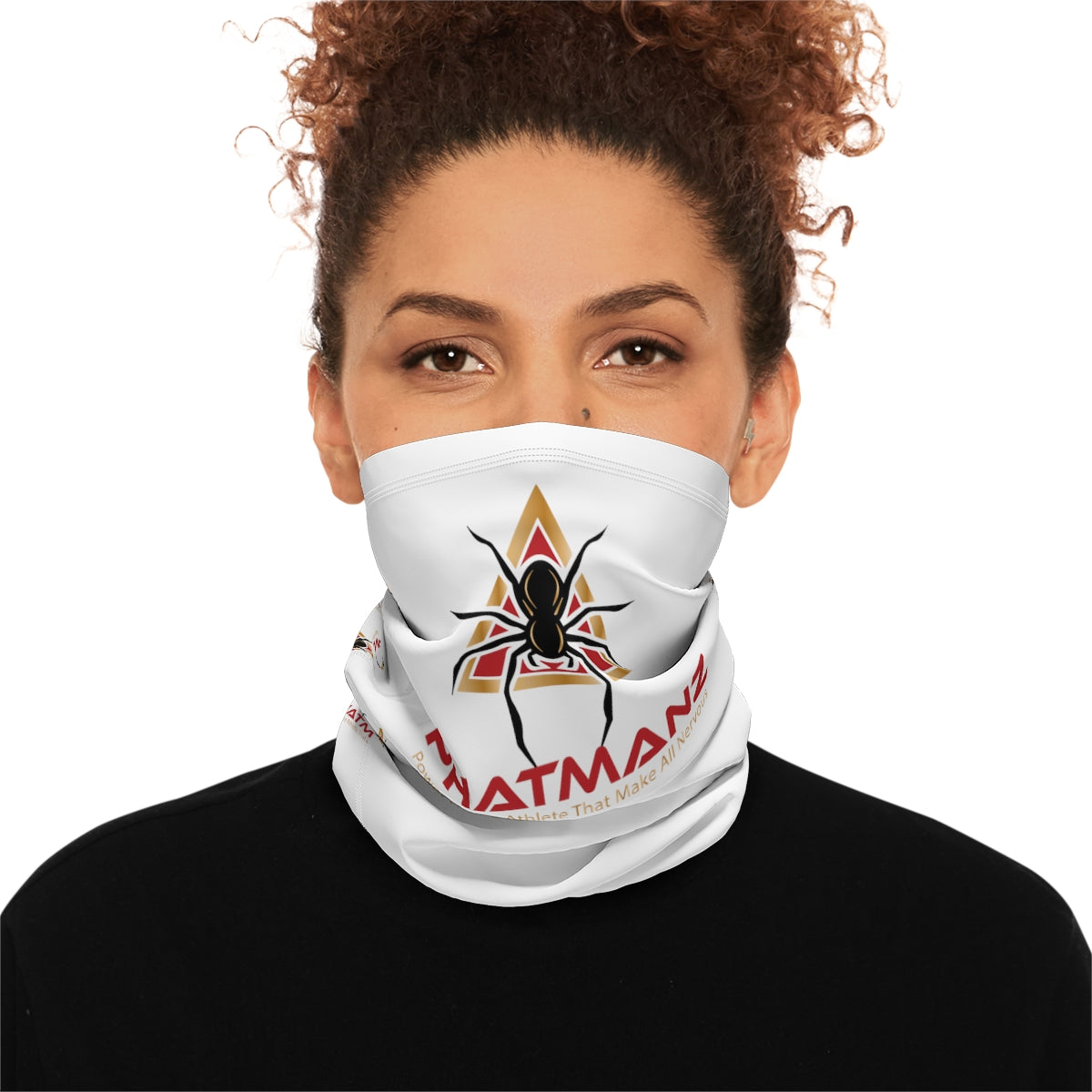 PHATMANZ Winter Neck Gaiter With Drawstring (White)