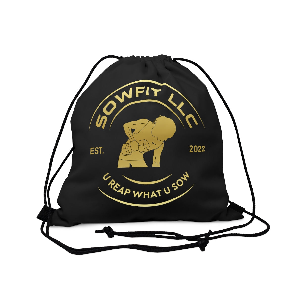 SOWFIT LLC Outdoor Drawstring Bag (Gold)