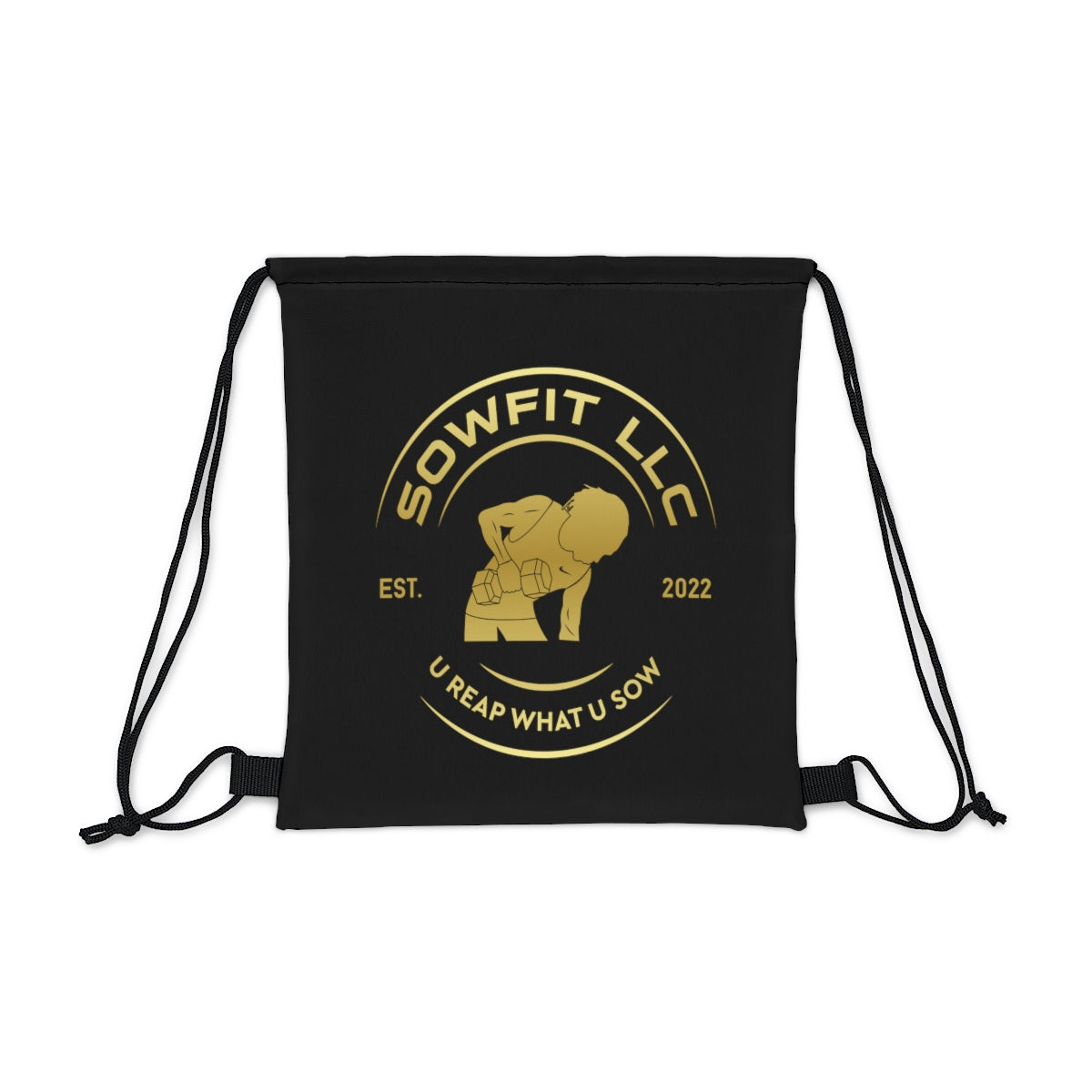 SOWFIT LLC Outdoor Drawstring Bag (Gold)