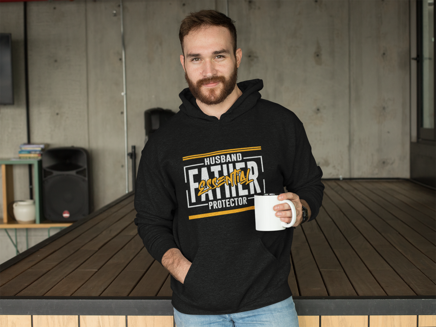 Husband Father Protector Essential Hoodie