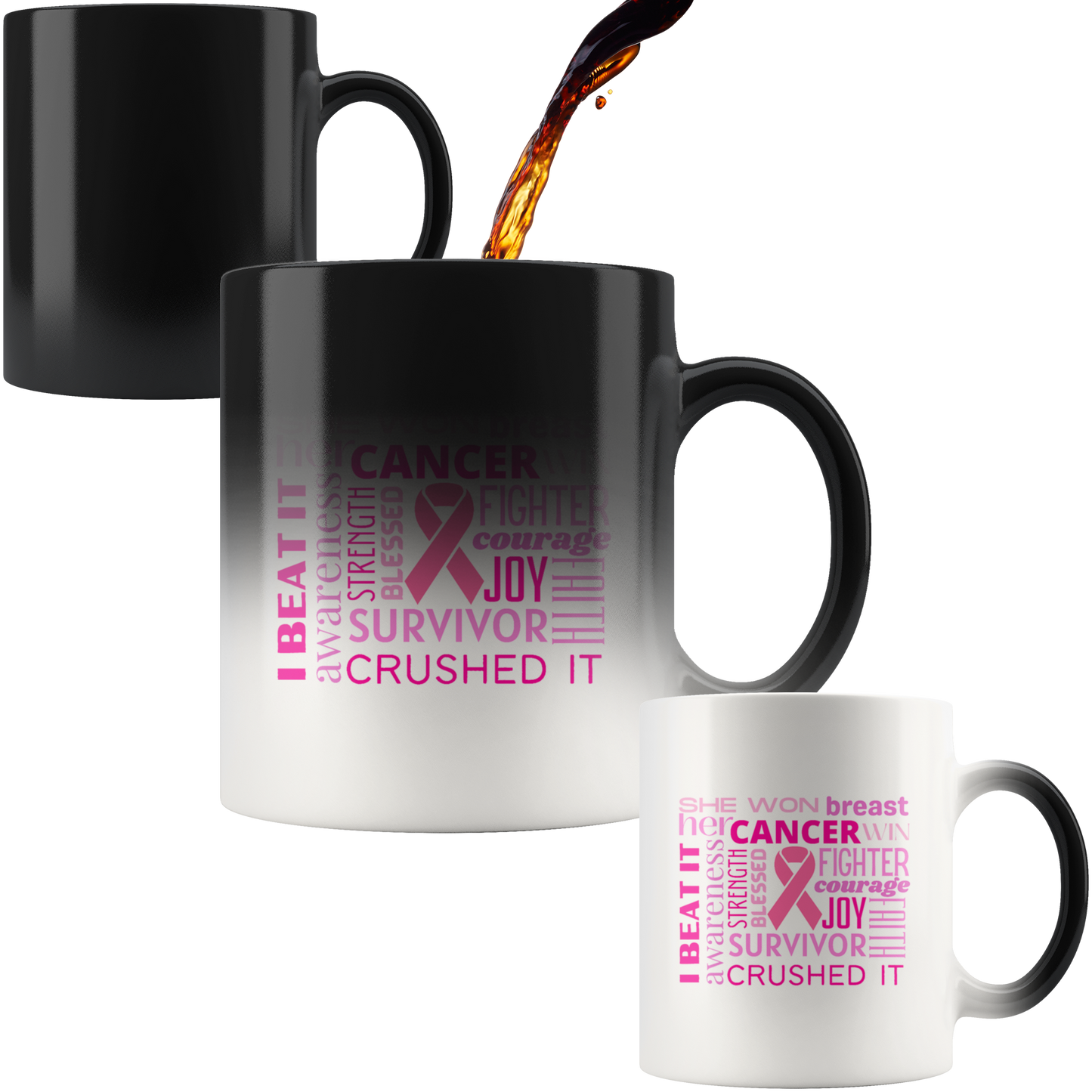 Breast Cancer Awareness Magic Mug