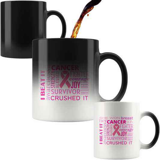 Breast Cancer Awareness Magic Mug