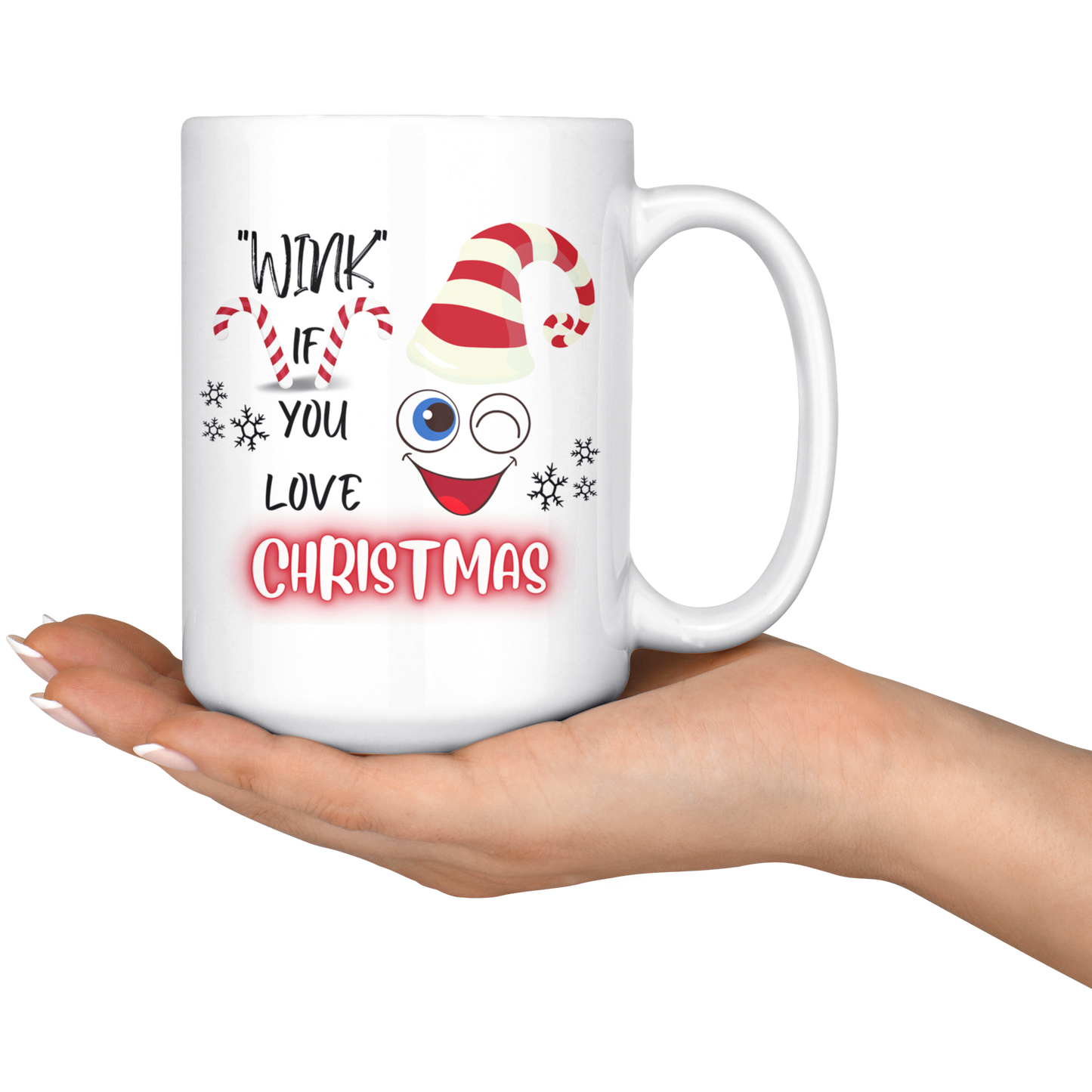Wink If You Love Christmas Mug