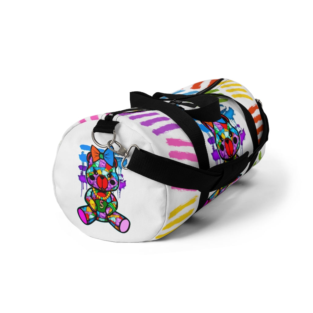 Dollar Bill Teddy Bear Duffel Bag