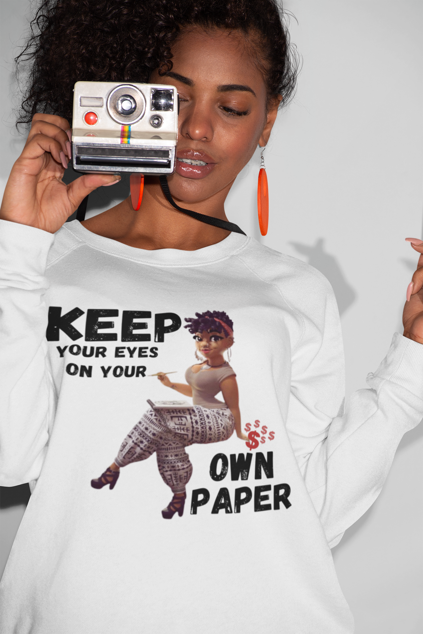 Keep Your Eyes On Your Own Paper Sweatshirt